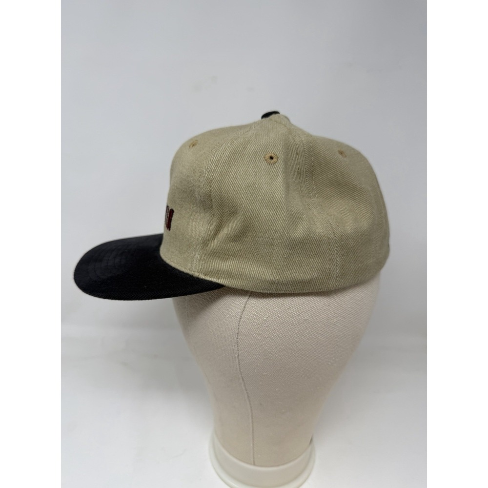 Vintage 1996 Warner Bros Marvin the Martian Hat Khaki Black Made in USA Medium - Picture 3 of 9